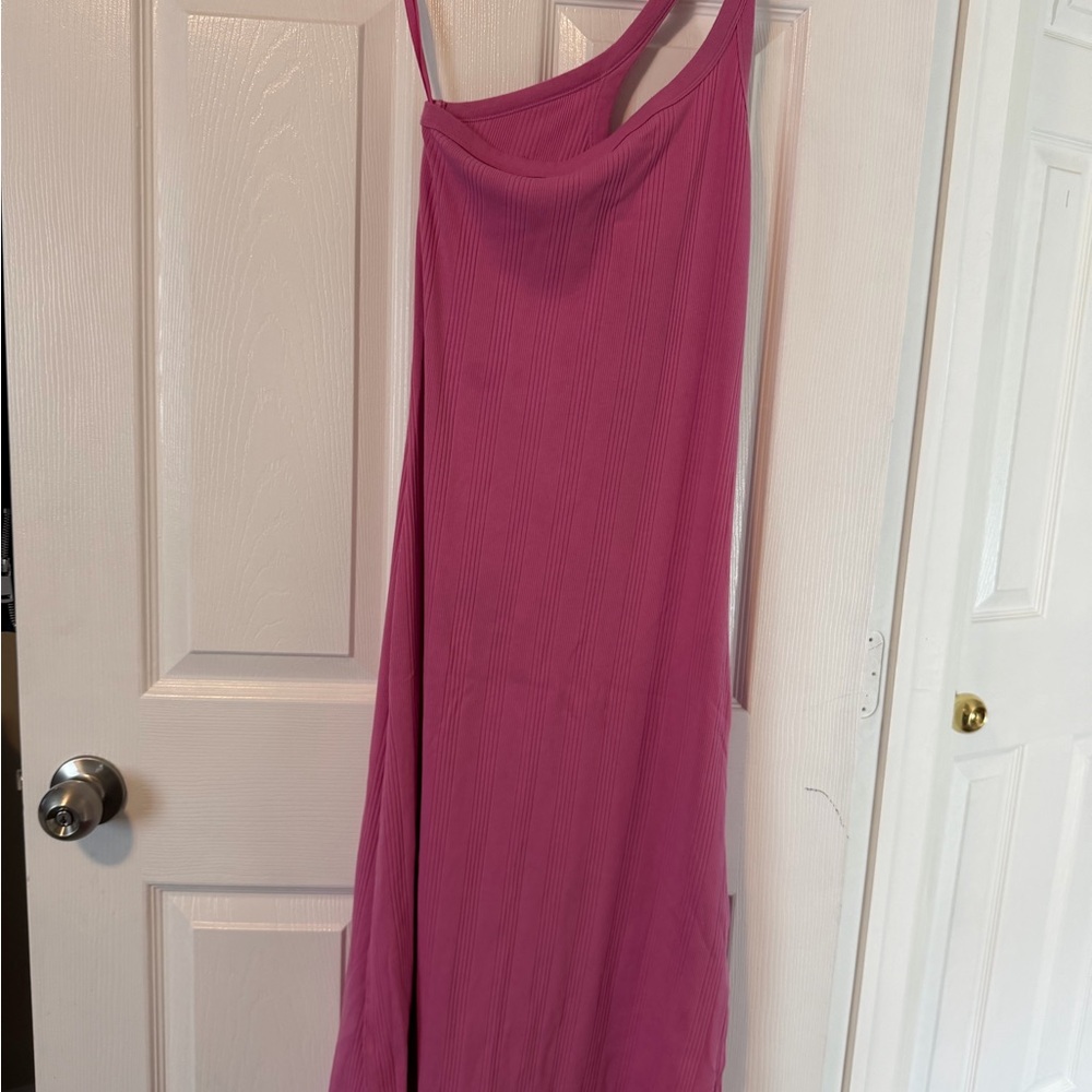 Aerie One Shoulder Pink Dress